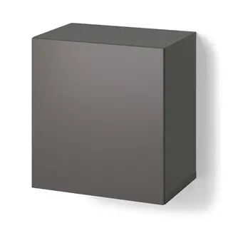 BESTÅ shelf unit with door, dark grey/Lappviken dark grey, 60x42x64 cm