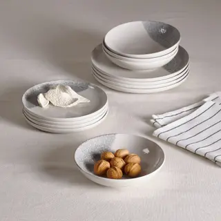 KRUSTISTEL set: deep plate x4 + plate + side plate x4