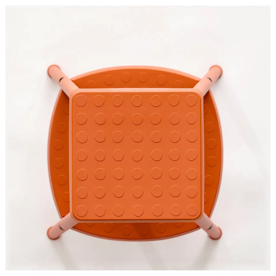 HADDARP Step stool, 4-way orange