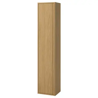 ÄNGSJÖN high cabinet with door, oak effect, 40x35x195 cm