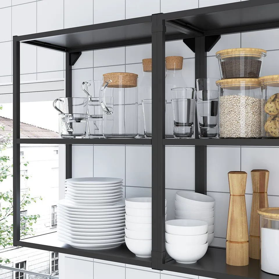 part: ENHET wall frame with shelves