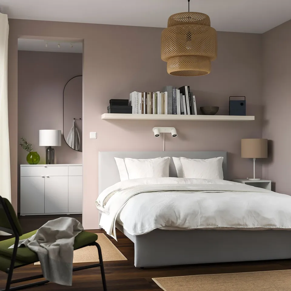 part: GLADSTAD upholstered bed frame