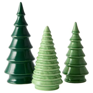 VINTERFINT decoration set of 3, Christmas tree green