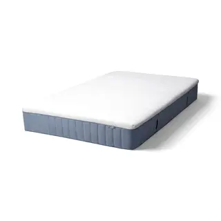 VITMÅSEN pocket sprung mattress, with latex extra firm/light blue, Length 200 x Width 120 cm