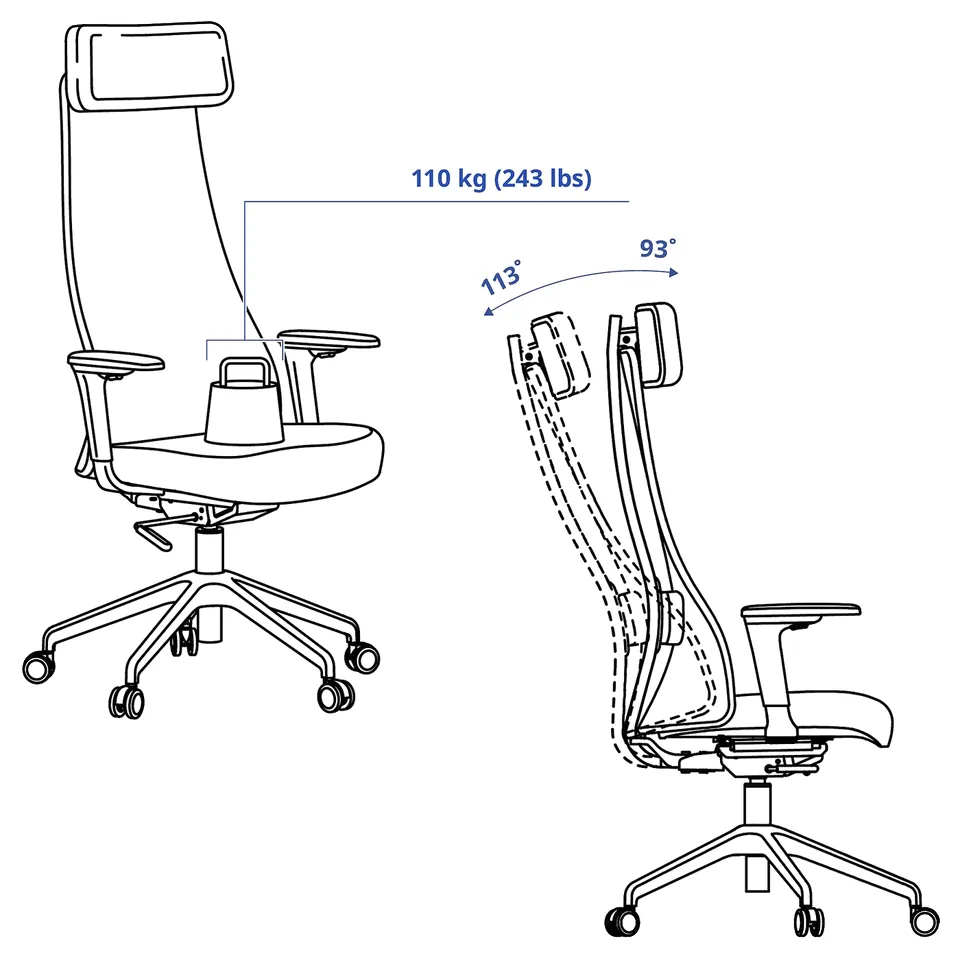 Illustration with measurements for the product: JÄRVFJÄLLET.