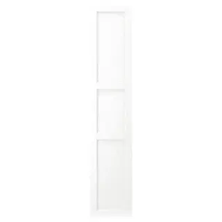 ENKÖPING door, white wood effect, 40x200 cm