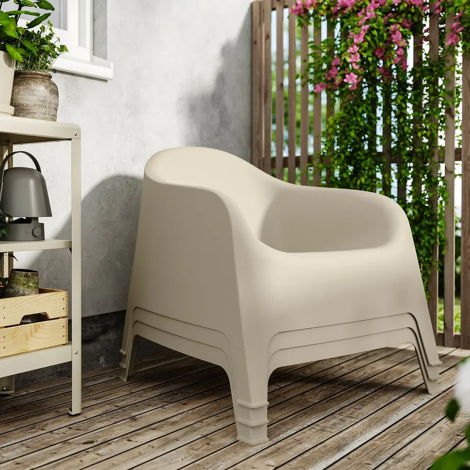 SKARPÖ Armchair, outdoor, beige