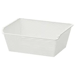 KOMPLEMENT mesh basket, white, 50x35 cm