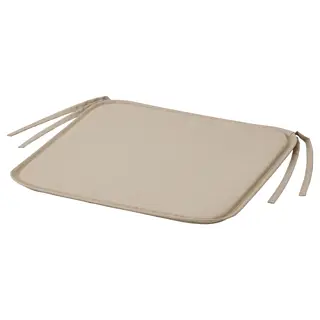 BRÄMÖN chair pad, grey-beige in/outdoor, 34x34x1.0 cm