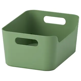 UPPDATERA box, green, Width 24 x Depth 17 x Height 10 cm