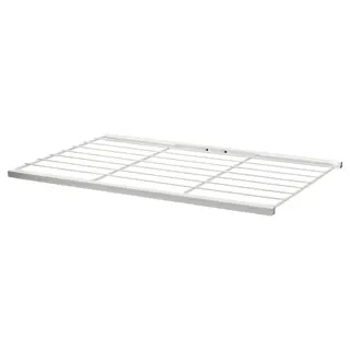 JOSTEIN shelf, wire/in/outdoor white, 57x40 cm