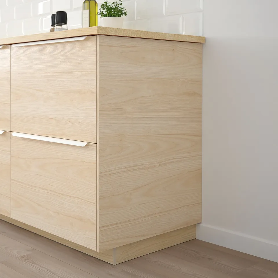 ASKERSUND light ash cabinet, sleek design, fits kitchen corner.