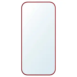 LINDBYN mirror, red, Width 28 x Height 60 x Depth 2 cm