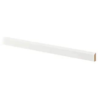 STENSUND contoured deco strip/moulding, white, 221x3 cm