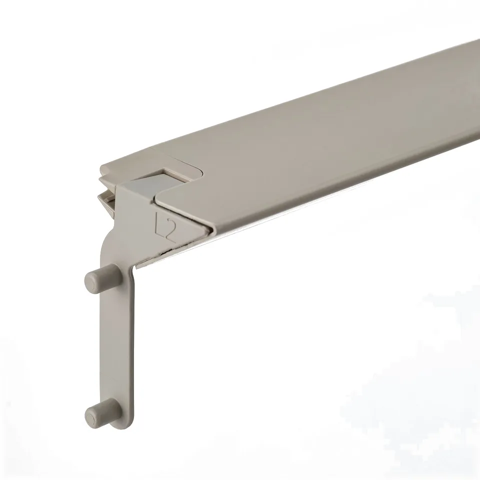 Modern metallic wardrobe light with sensors.