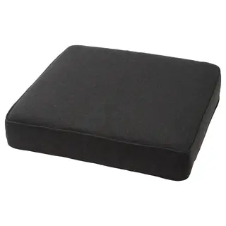 JÄRPÖN/DUVHOLMEN seat cushion, outdoor, anthracite, Length 62 x Width 62 cm