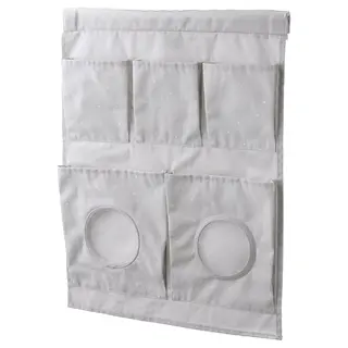 LEN hanging storage, dotted/light grey, 45x64 cm