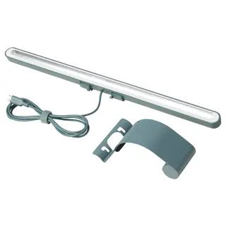 LAGERGÅNG LED lamp for screen, dimmable/turquoise, Height 11 x Width 9 x Length 40 cm