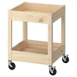 LOSHULT trolley, pine, 38x38x49 cm