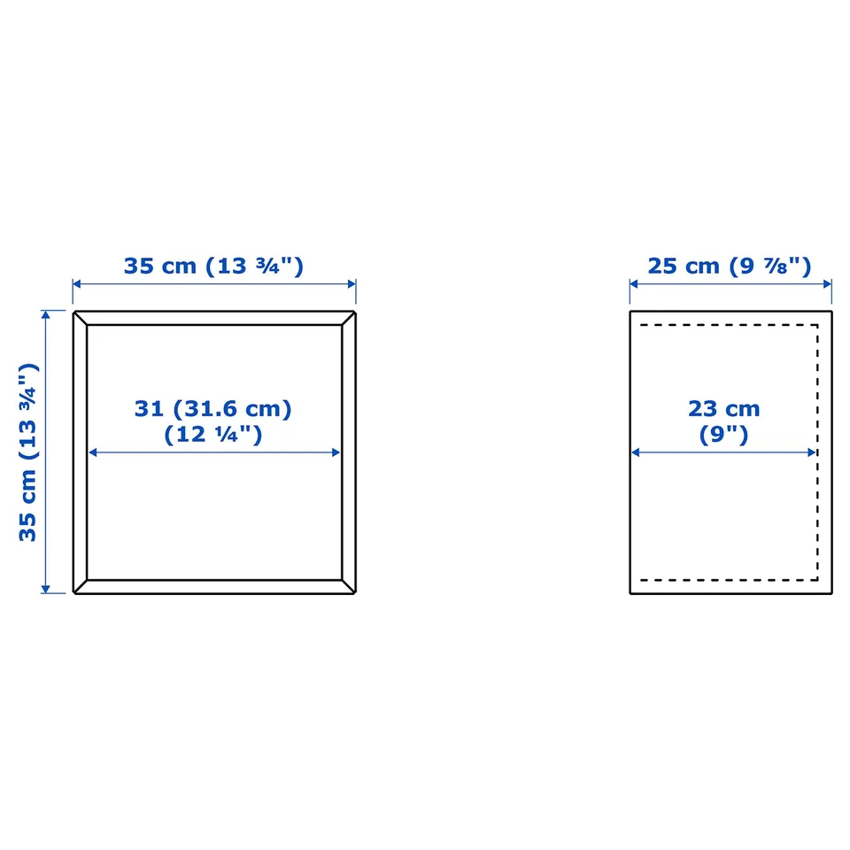 EKET Wall-mounted cabinet combination, dark grey-blue, 70x25x105 cm