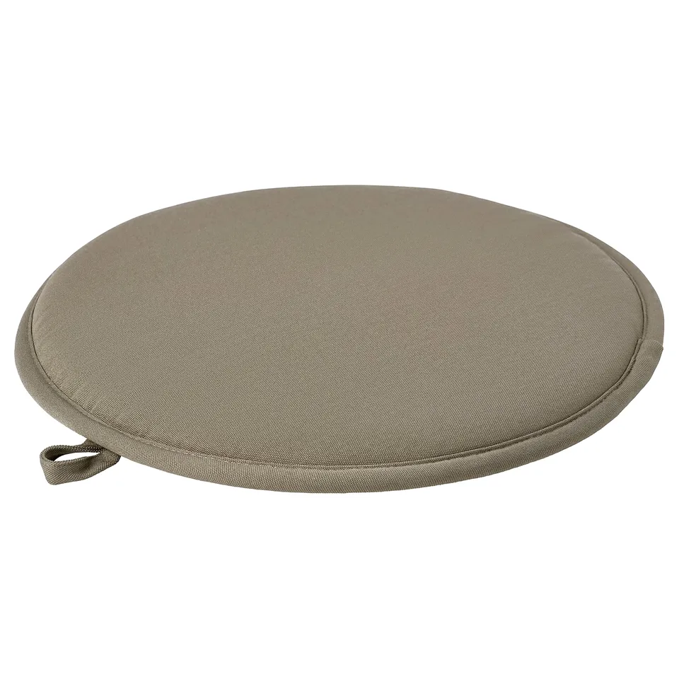 ÄNGSFRÄKEN Chair pad, dark beige/in/outdoor, 36 cm