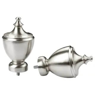 STINKSYSKA finials, 1 pair, silver-colour