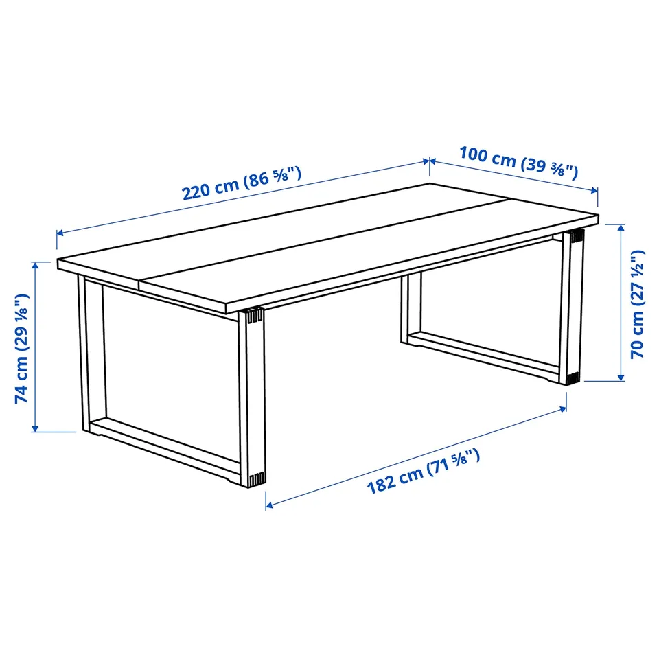 part: MÖRBYLÅNGA / GRÖNSTA table and 6 armchairs