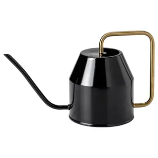 VATTENKRASSE watering can, black/gold-colour, 2.0 l