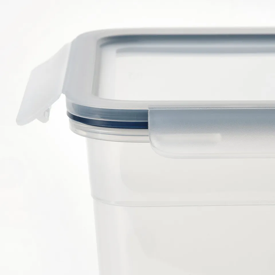 IKEA 365+ Food container with lid, rectangular/plastic, 10.6 l