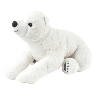SNUTTIG soft toy, polar bear/white, Length 60 cm
