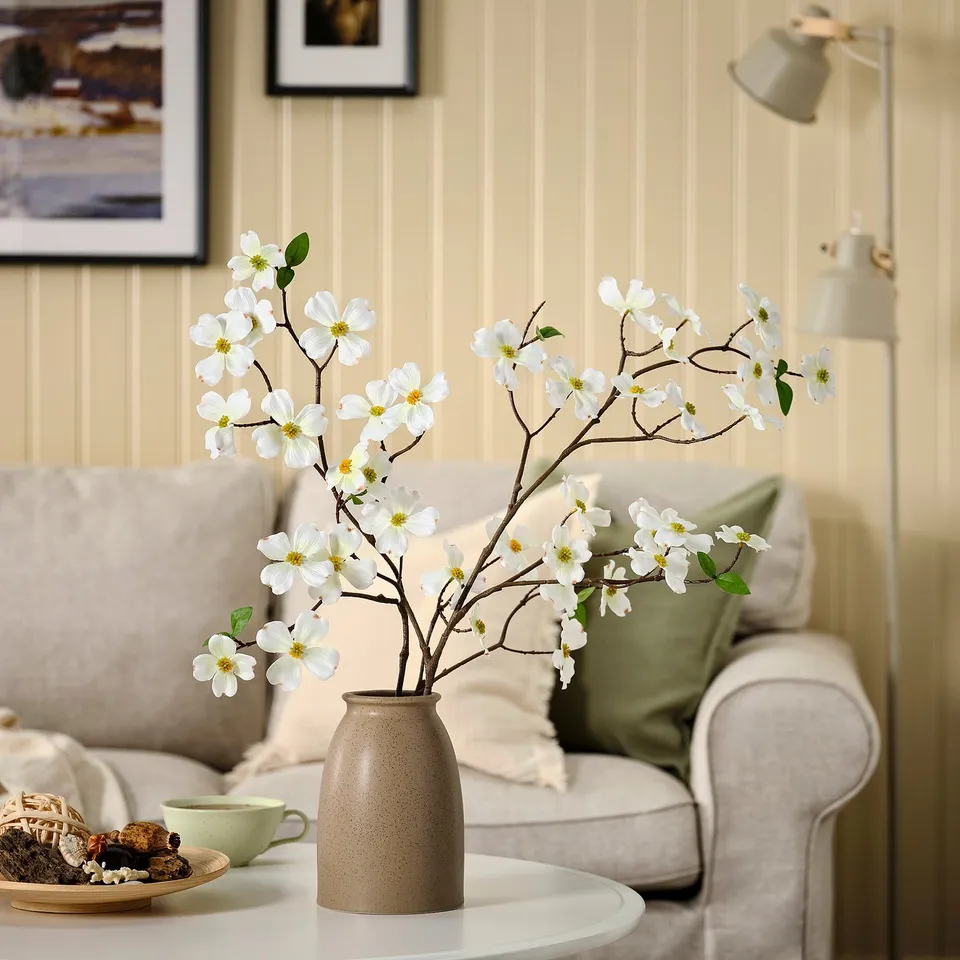 KOPPARBJÖRK Vase, light brown, 21 cm