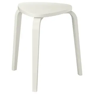 KYRRE stool, off-white, Width 42 x Depth 48 x Height 45 cm