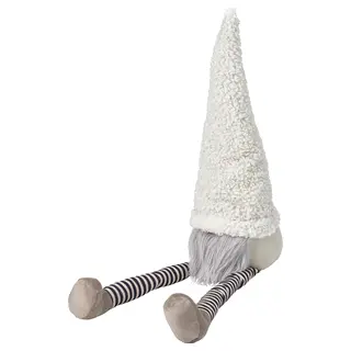 VINTERFINT decoration, Santa Claus sitting/striped white, 42 cm