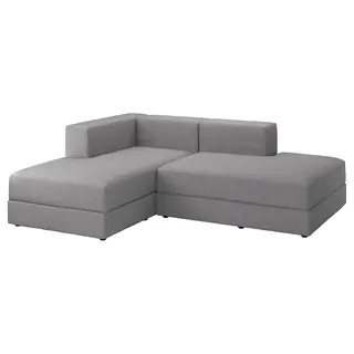 JÄTTEBO chaise longue modules, Tonerud grey, Depth 160 x Height 71 x Width 229 cm