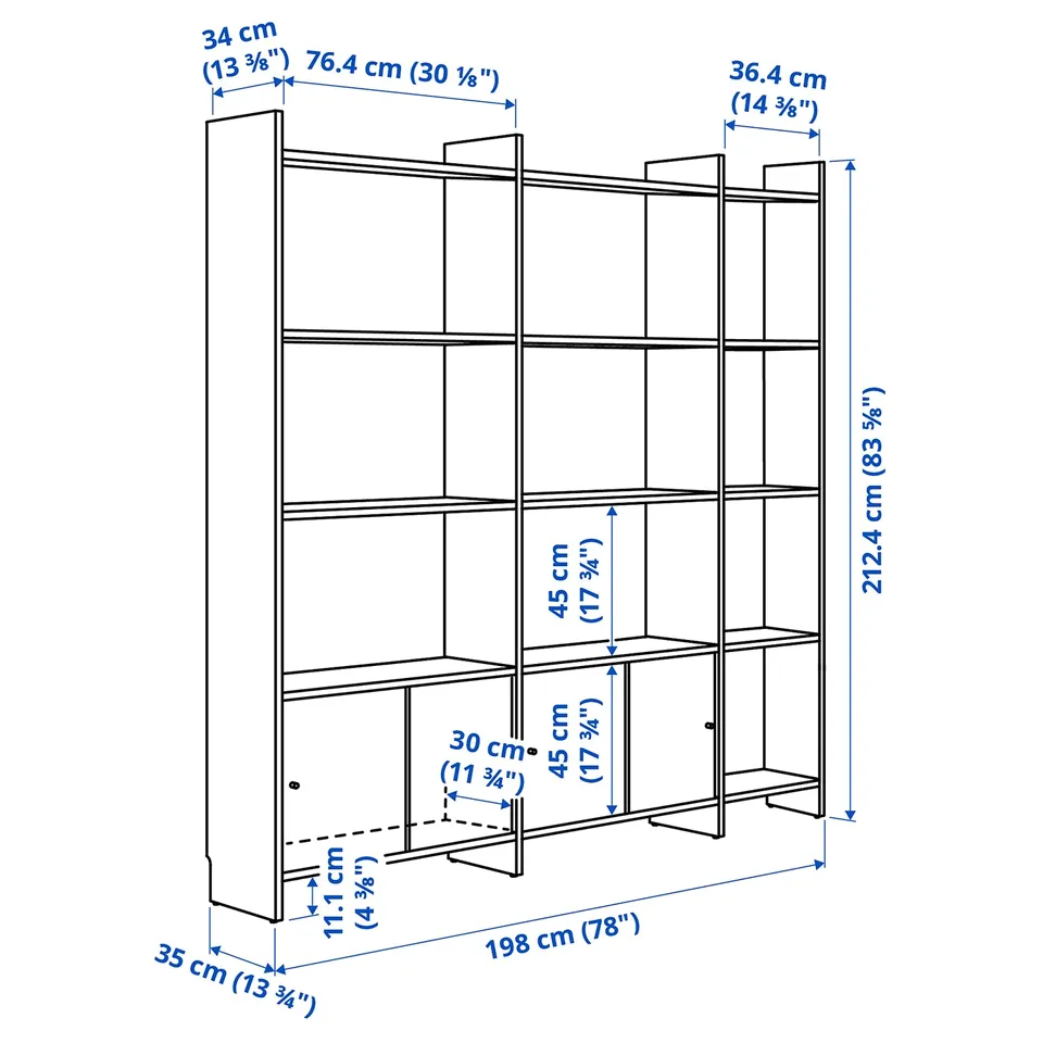 Illustration with measurements for the product: LÅDMAKARE.