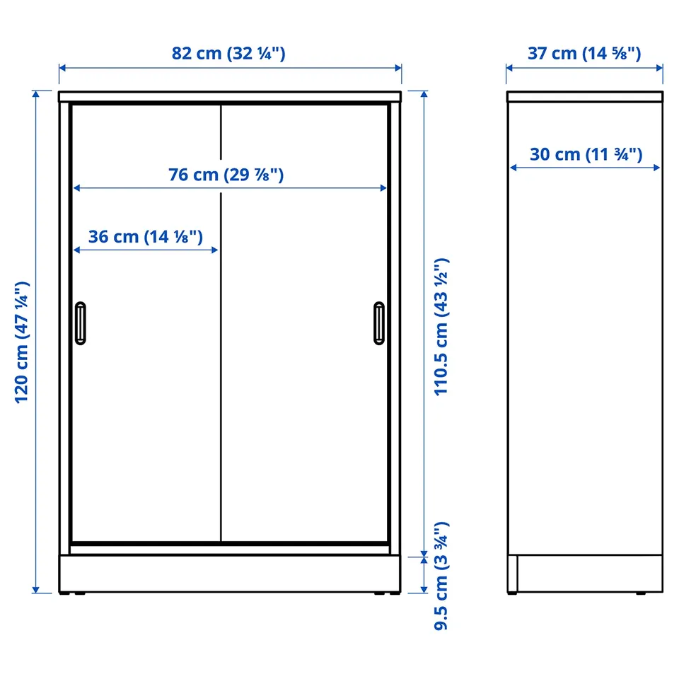 part: TONSTAD cabinet with sliding doors