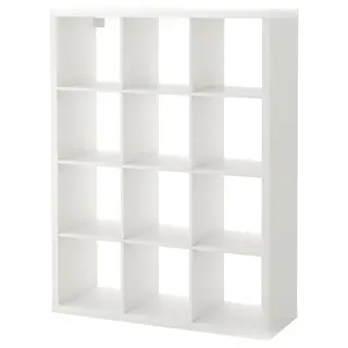 KALLAX shelving unit, white, 112x147 cm