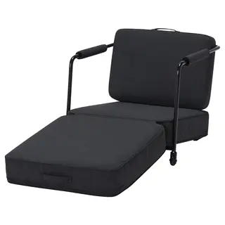 BRÄNNBOLL gaming lounge chair, Vissle dark grey, Width 73 x Depth 88 x Height 80 cm