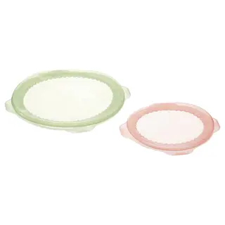 ÖVERMÄTT food cover, set of 2, silicone