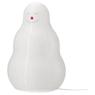 STRÅLA floor lamp, snowman, Height 81 cm