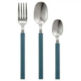 TÅNGMÄRLA 12-piece cutlery set, dark grey-blue