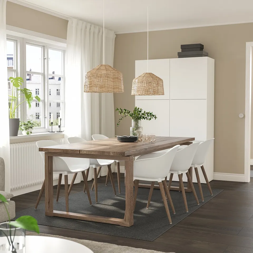 part: MÖRBYLÅNGA / GRÖNSTA table and 6 armchairs