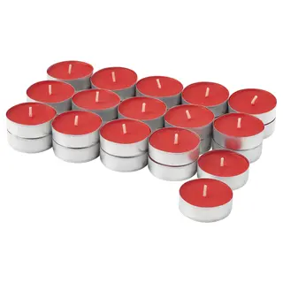 VINTERFINT scented tealight, Gingerbread cookies/red, 3.5 hr