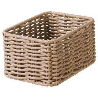 DJURTRÄNARE basket, grey-beige, Width 12 x Height 17 x Depth 9 cm