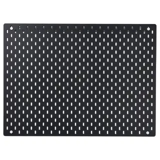 SKÅDIS pegboard, black, 76x56 cm