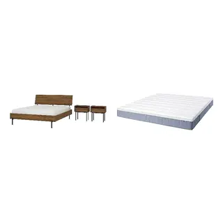 RÅDMANSÖ/VALLBERGET Bed with 21cm thick mattress, coir, pocket sprung, super firm