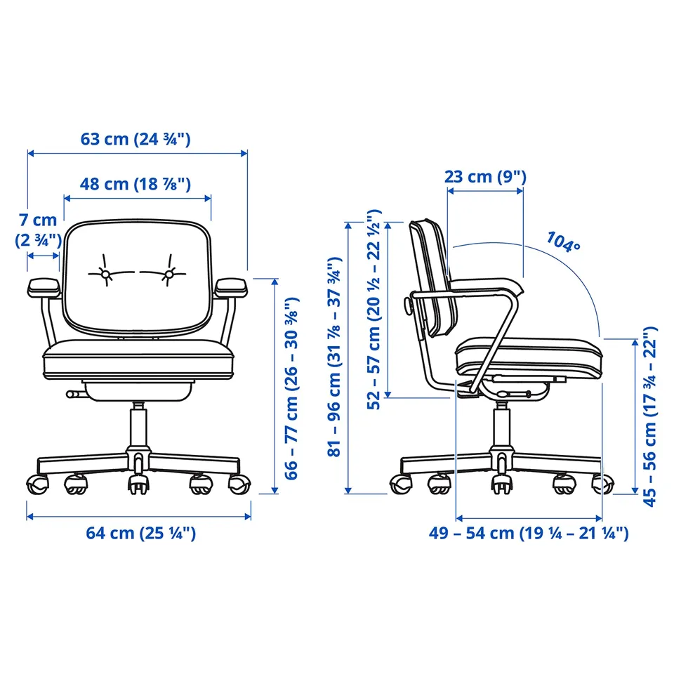 part: ALEFJÄLL office chair