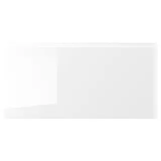 VOXTORP drawer front, high-gloss white, Width 79.6 x Height 39.7 cm