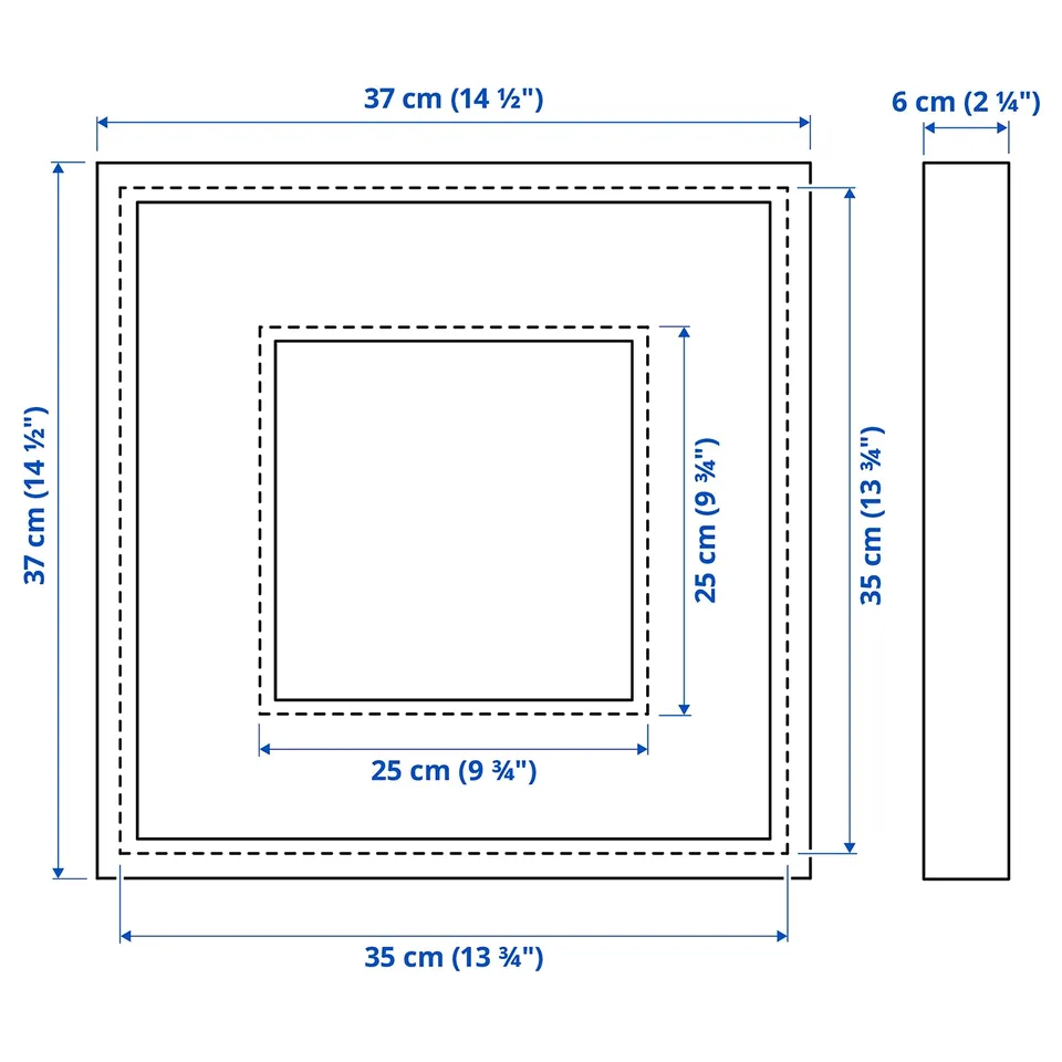 Illustration with measurements for the product: SANNAHED.