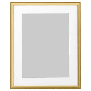 SILVERHÖJDEN frame, gold-colour, 40x50 cm